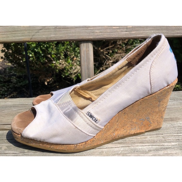 Toms Shoes - TOMS Glitter Cork Wedges